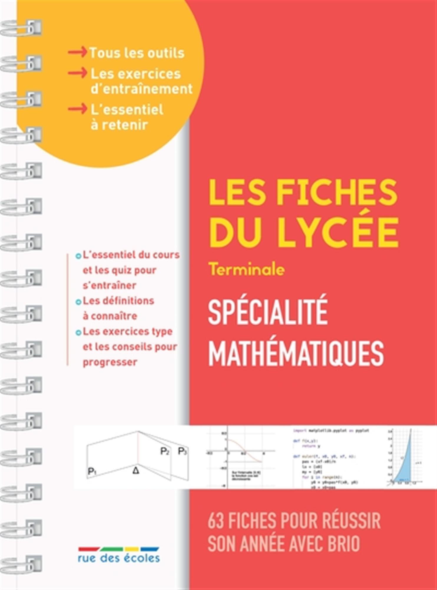 Les fiches du lycée - Terminale - Spécialité Mathématiques book
