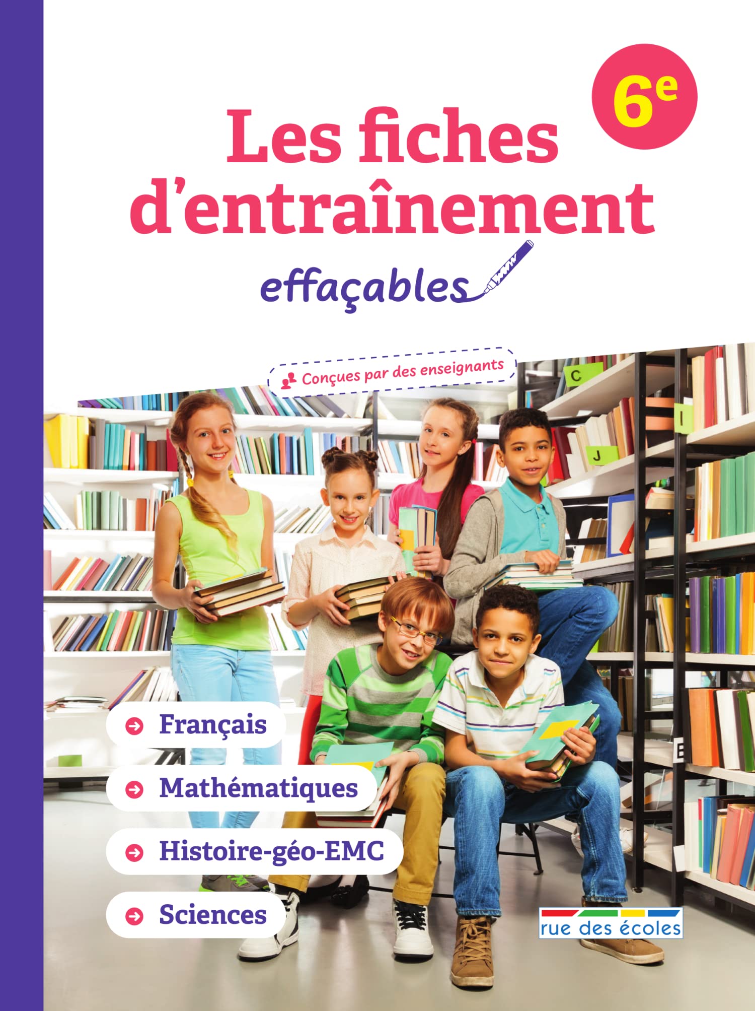 Les fiches d'entraînement effaçables 6e book