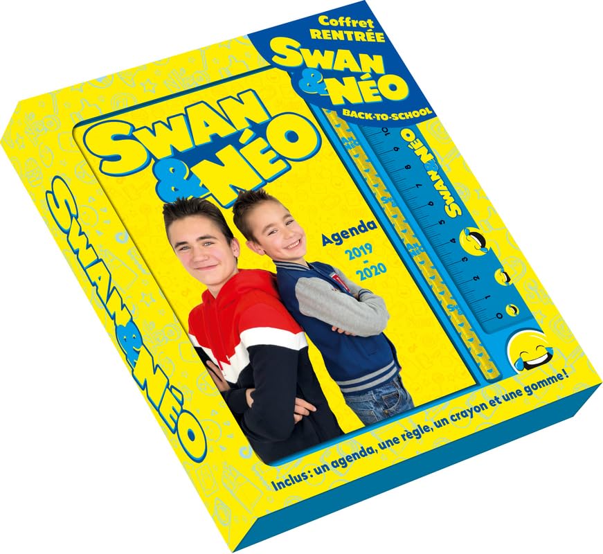 Swan & Néo - Coffret rentrée back-to-school: Avec un agenda, une règle, un crayon et une gomme Reference Books