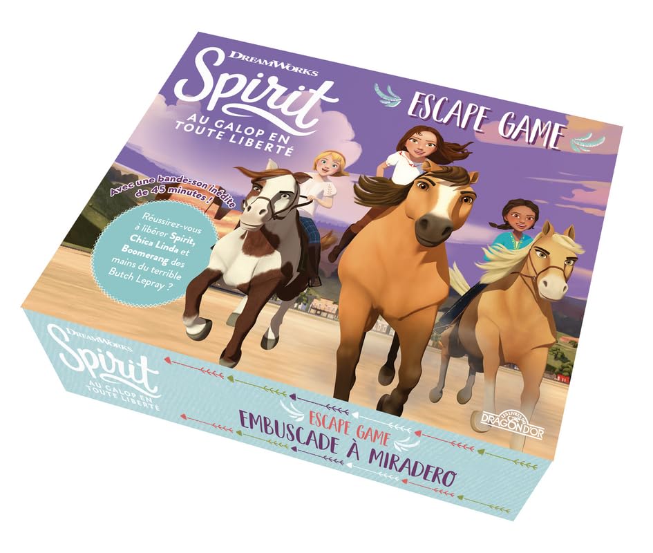 Spirit - Escape box - Embuscade à Miradero - Escape game enfant de 2 à 5 joueurs - Dès 6 ans book