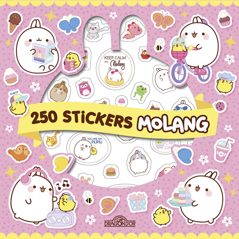 Molang - 250 autocollants Kawaï - Dès 4 ans book