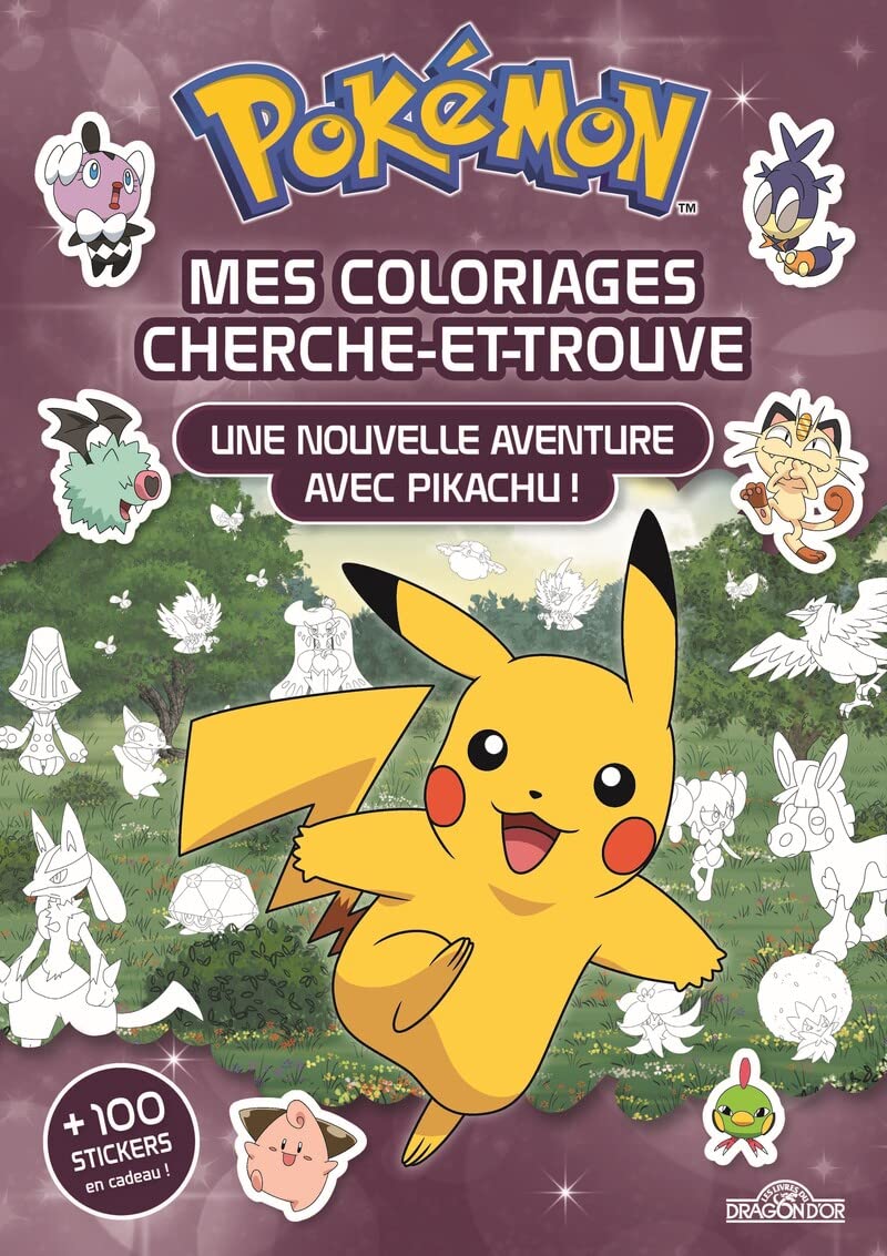 Pokémon - Coloriages cherche-et-trouve - Une nouvelle aventure avec Pikachu !: Une nouvelle aventure avec Pikachu ! + 100 stickers en cadeau Tiptoi & Games