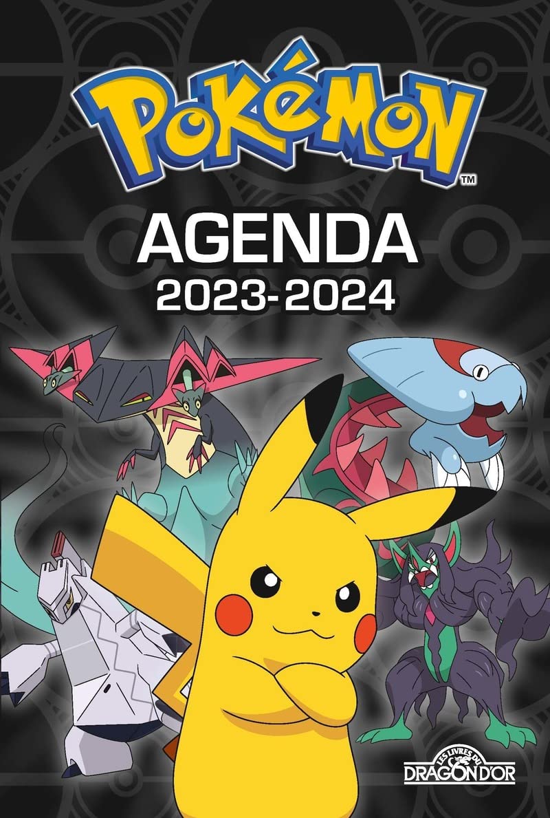 Pokémon - Agenda 2023-2024 - Couverture noire Manga