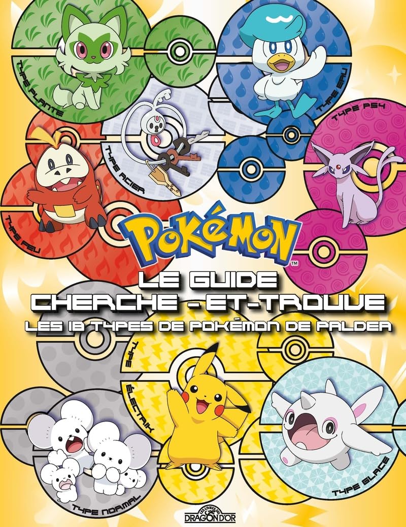 Pokémon - Le Guide cherche-et-trouve - Les 18 types de Pokémon de Paldea Tiptoi & Games