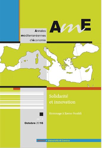 Annales méditerranéennes d'économie, n° 4. Solidarité et innovation book