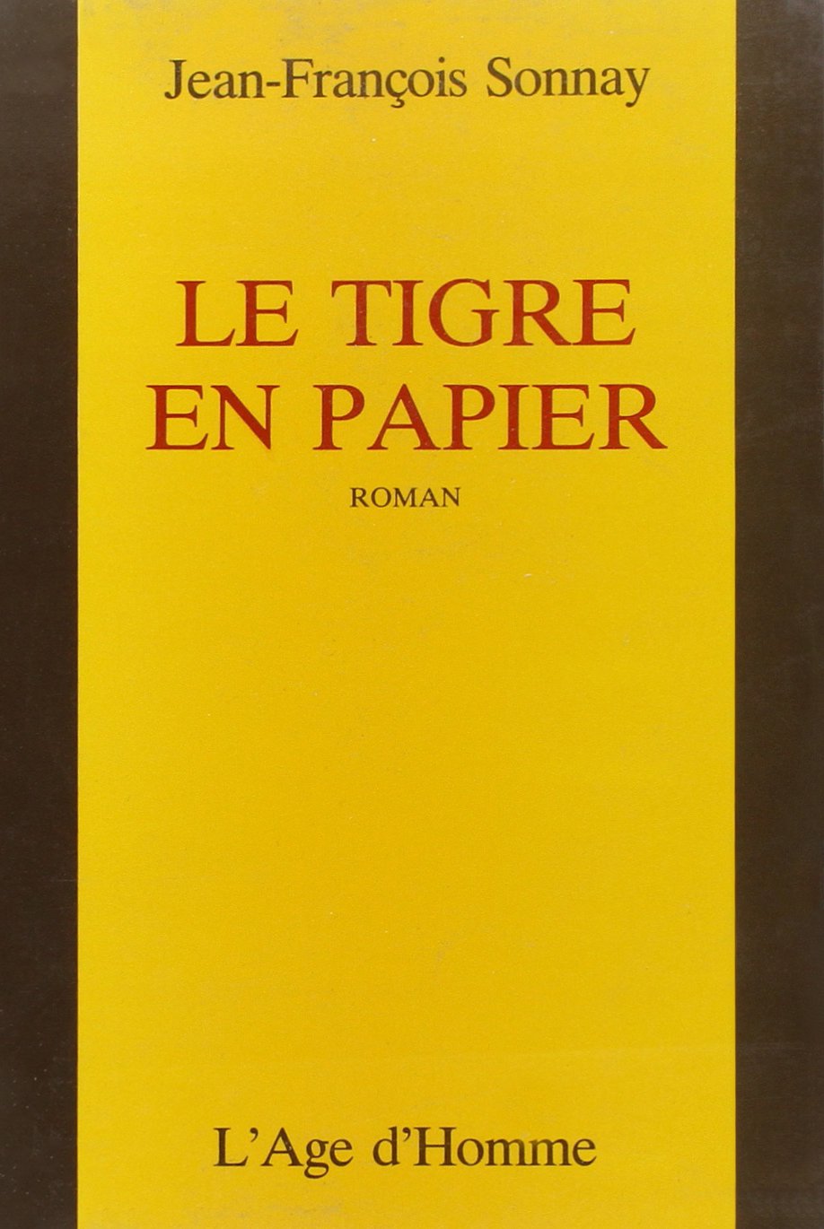 Le Tigre en papier Contemporary literature