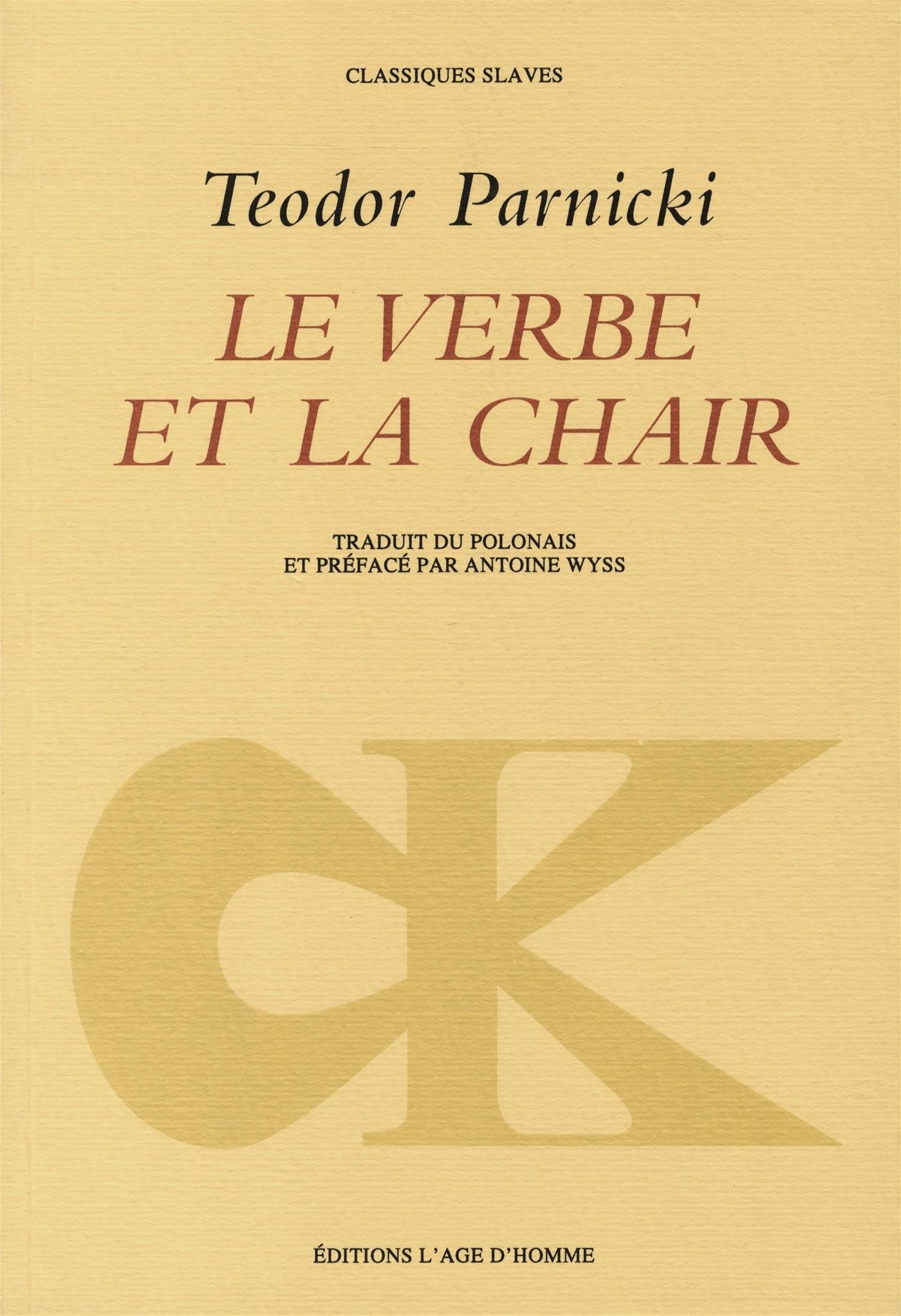 Le Verbe et la chair book