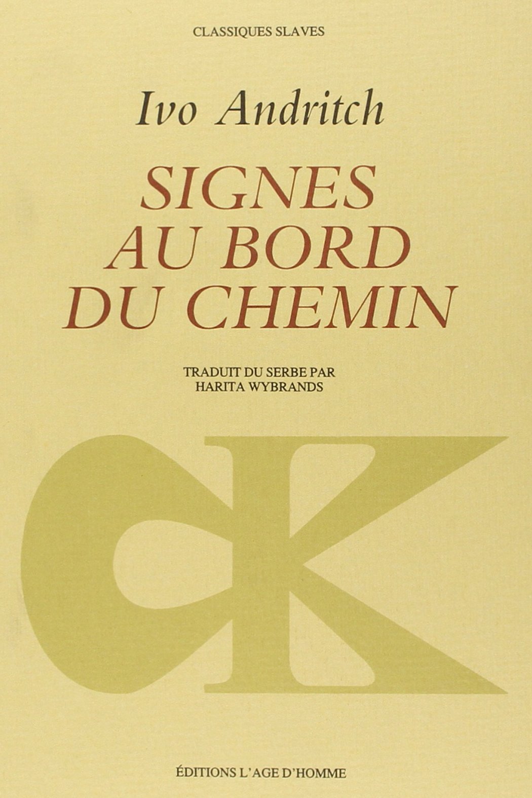 Signes au bord du chemin book