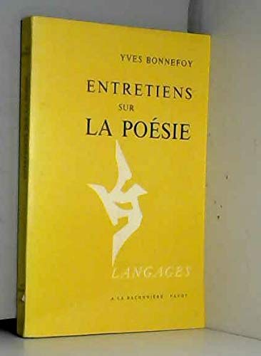 Entretiens sur la poésie Books