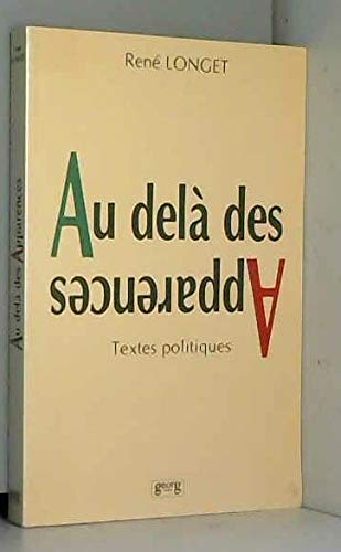 Au-delà des apparences - textes politiques book