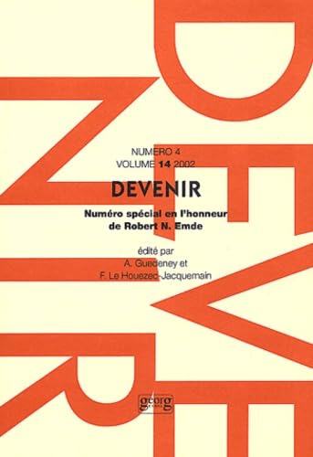 Devenir Volume 14 N° 4/2002 : Numéro spécial Robert-N Emde book