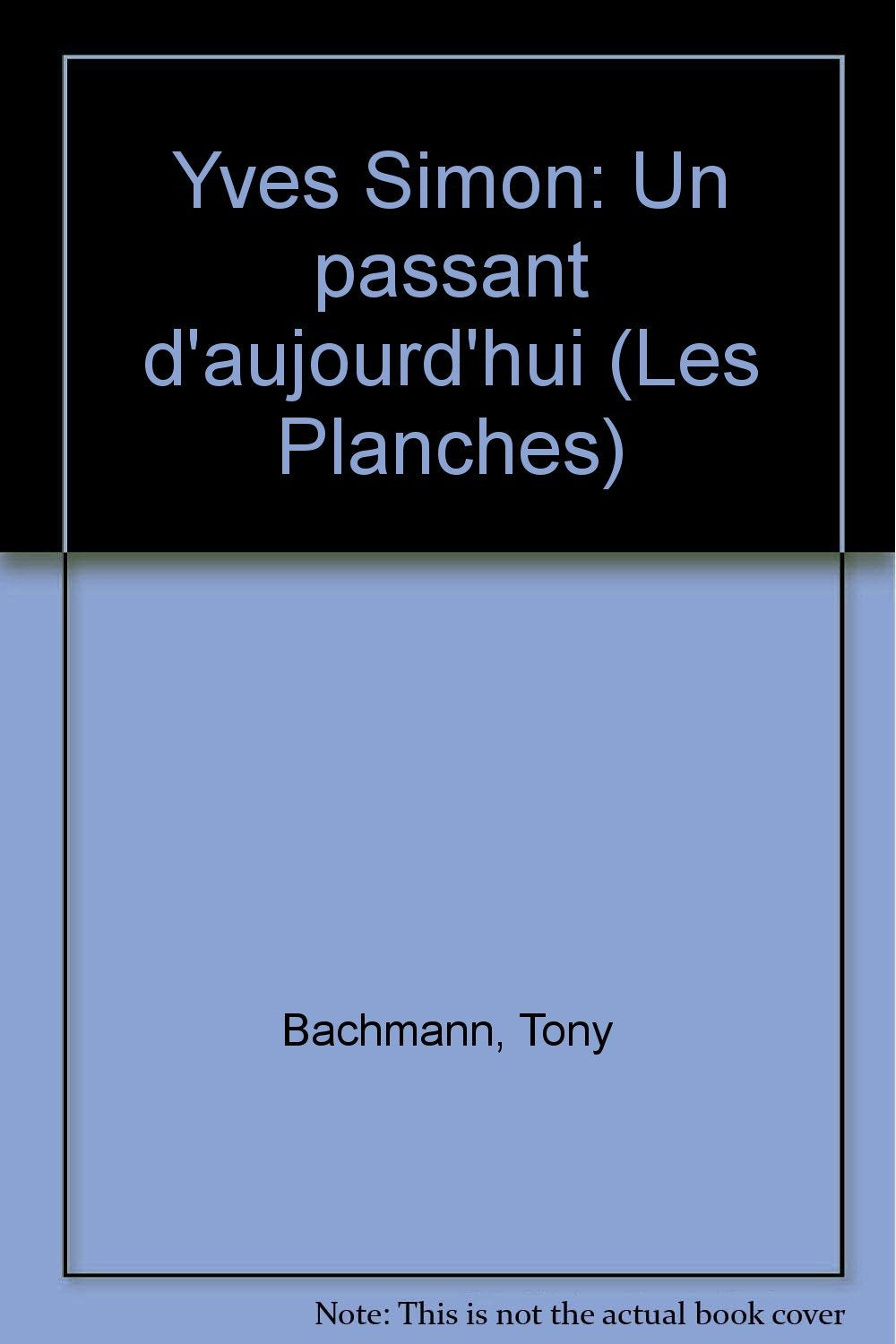Yves Simon, un passant d'aujourd'hui book