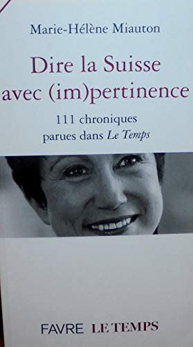 Dire la suisse avec (im)pertinence book