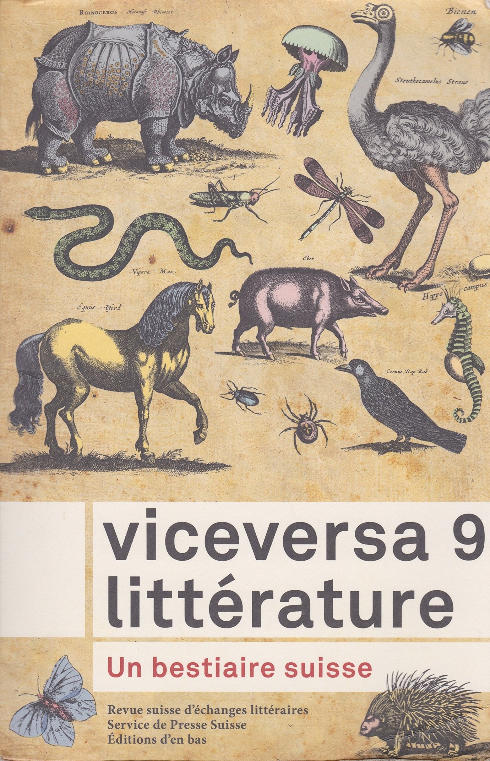 Viceversa Litterature, Revue Suisse d'Échanges Litteraires N 9 / 2015 Contemporary literature