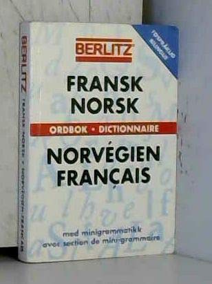 Dictionnaire norvégien-français : Ordbok fransk-norsk Books