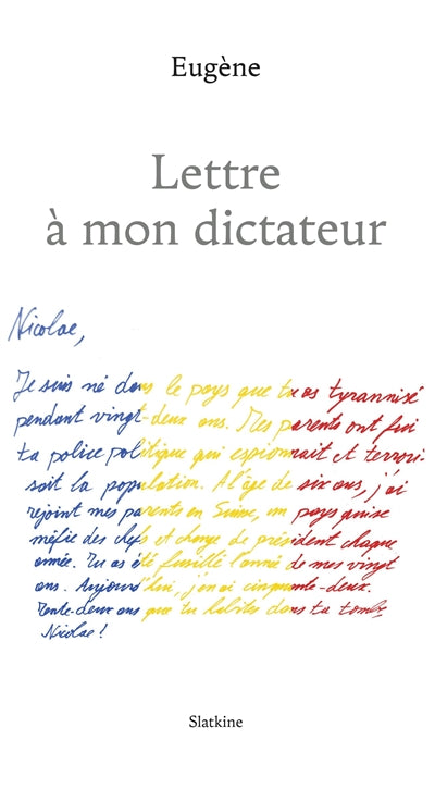 Product Image: Lettre à mon dictateur
