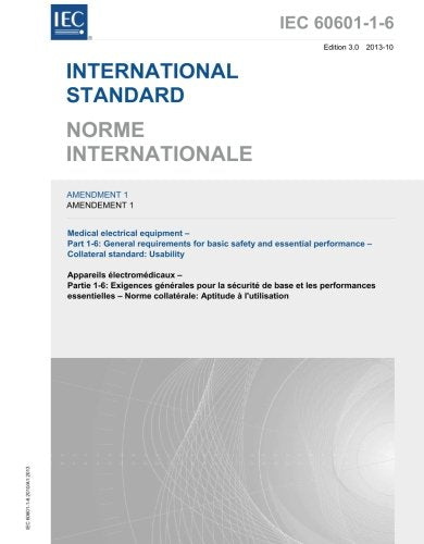IEC 60601-1-6 Amd.1 Ed. 3.0 b:2013, Third Edition Books