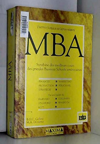 MBA synthèse meilleurs cours book