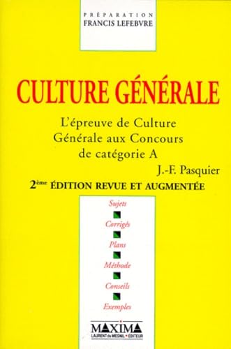 L'épreuve de culture générale aux concours de catégorie A book