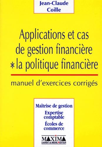 Applications et cas de gestion financière book