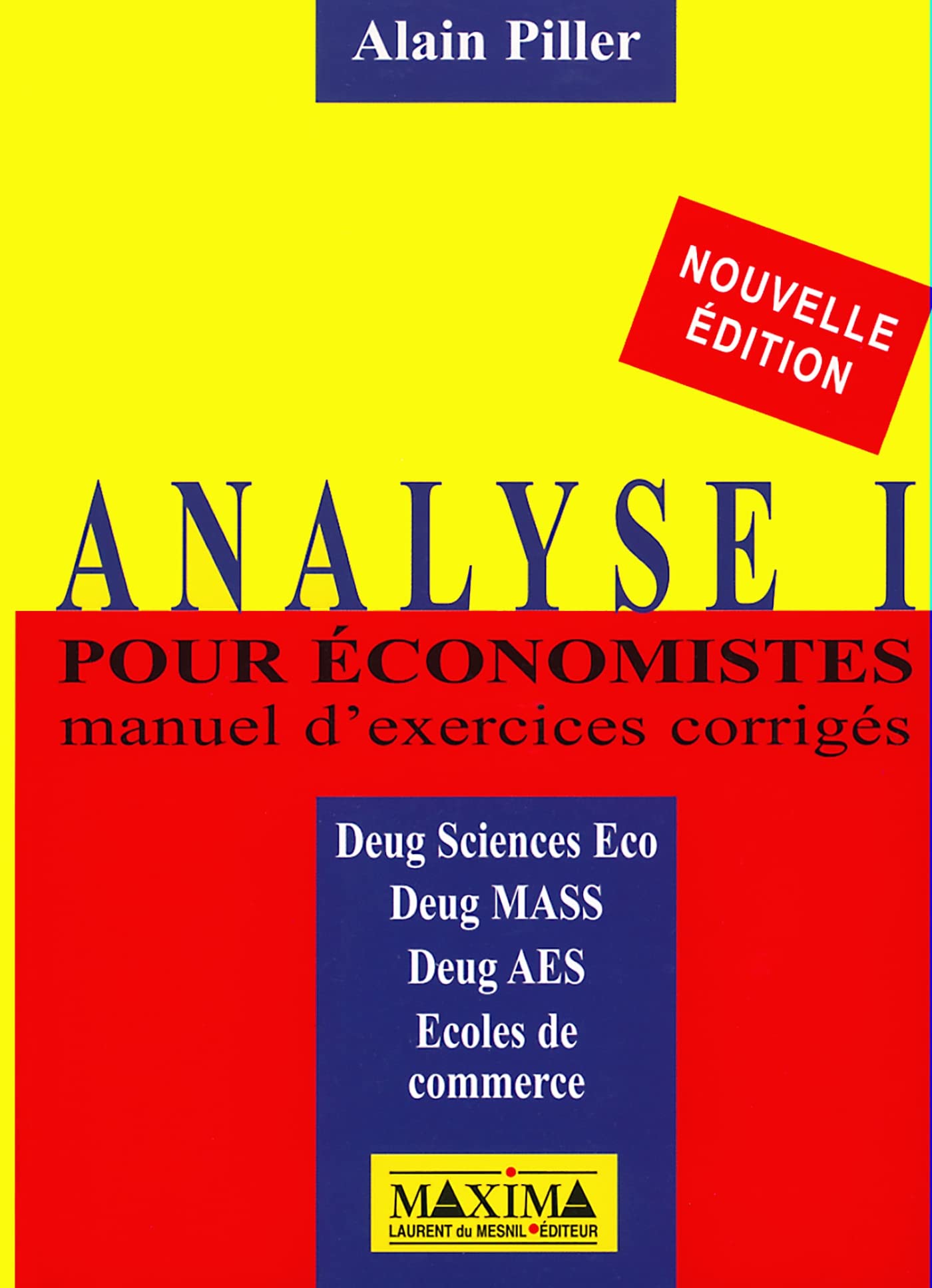 Analyse I pour économistes, Manuel d'exercices corrigés book