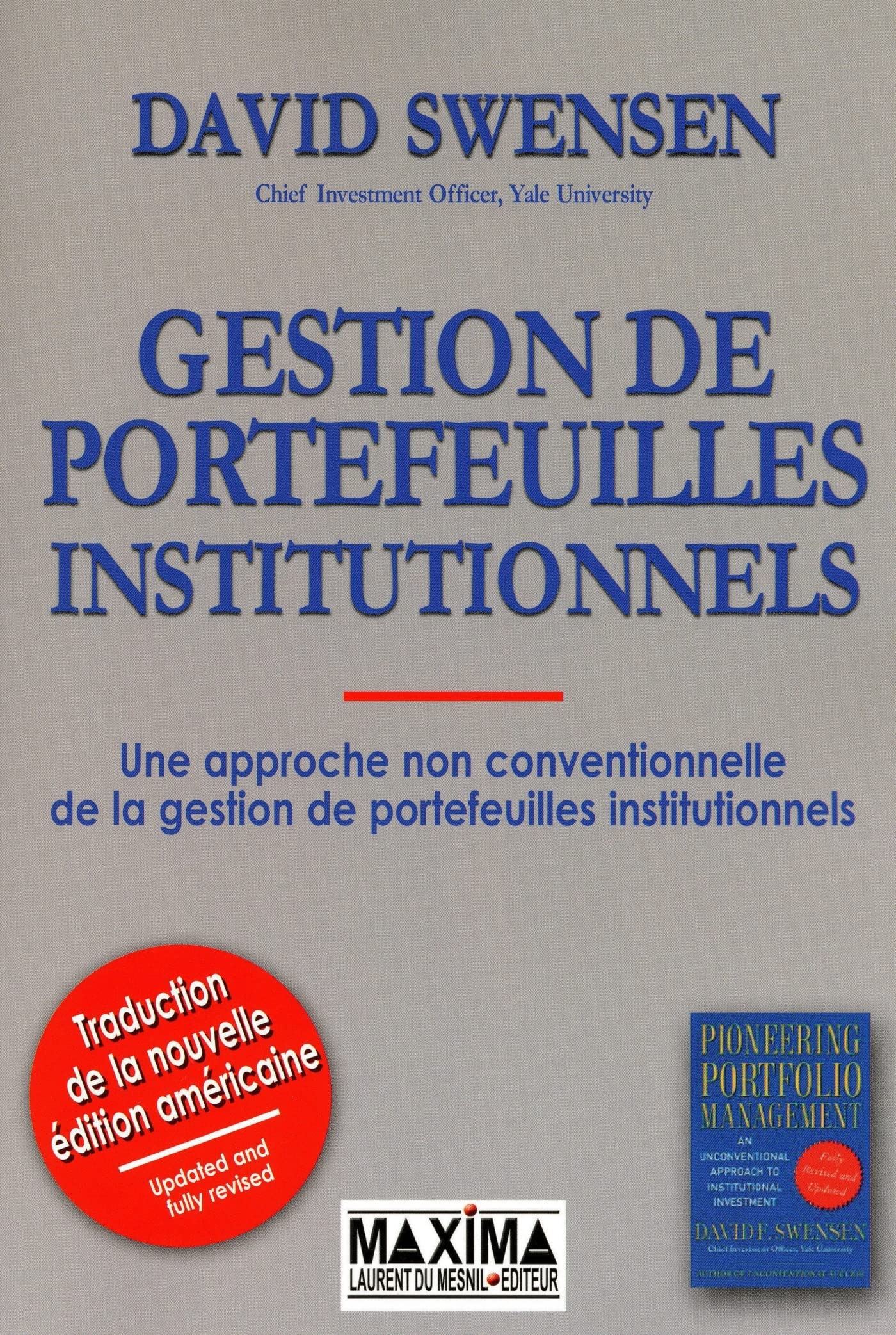 Gestion de portefeuilles institutionnels: Une approche extrêment performante de la gestion des portefeuilles institutionnels book