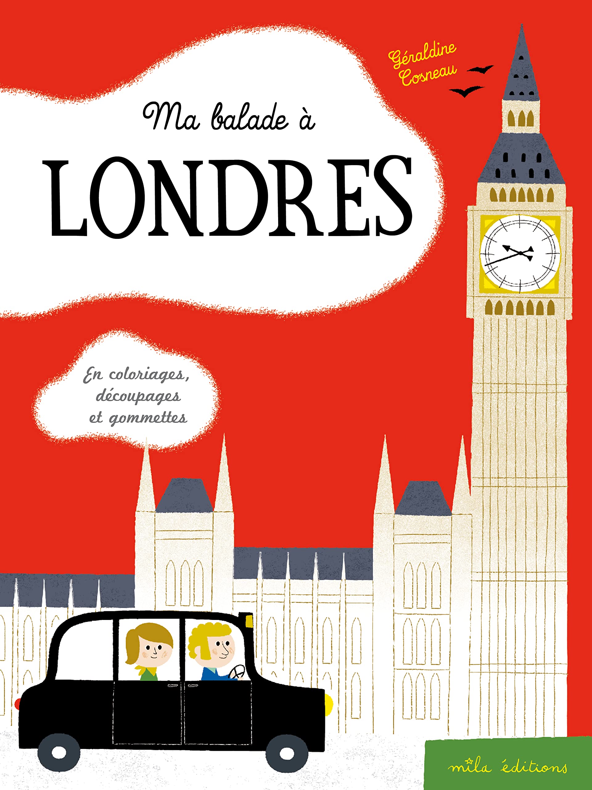 Ma balade à Londres: En coloriages, découpages et gommettes book