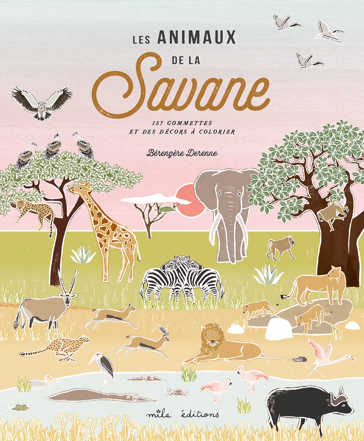Les animaux de la savane: 157 gommettes et des décors à colorier Tiptoi & Games