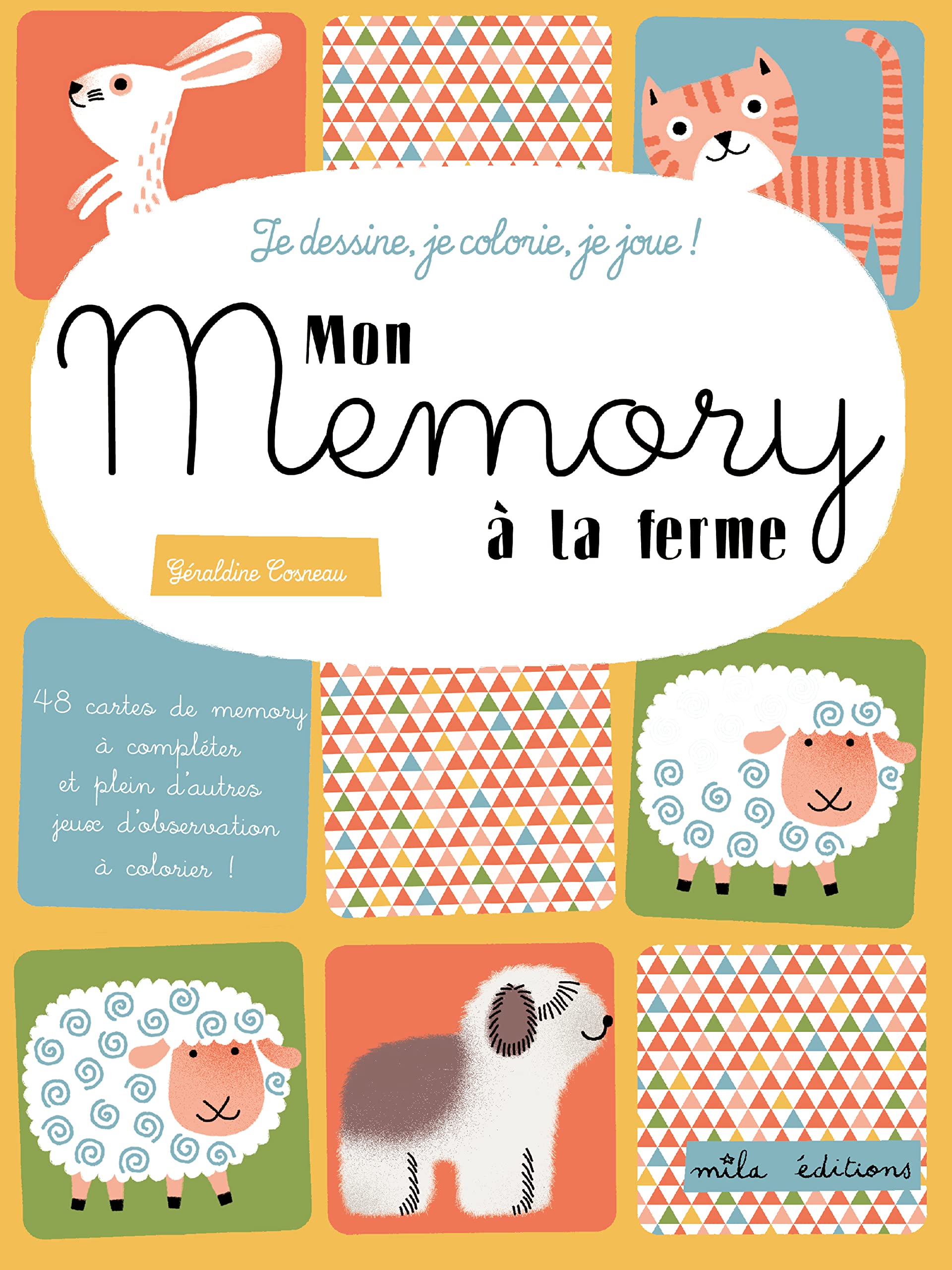 Je dessine, je colorie, je joue - Mon memory à la ferme: 48 cartes de memory à compléter et pleins d'autres jeux d'observations ! Tiptoi & Games