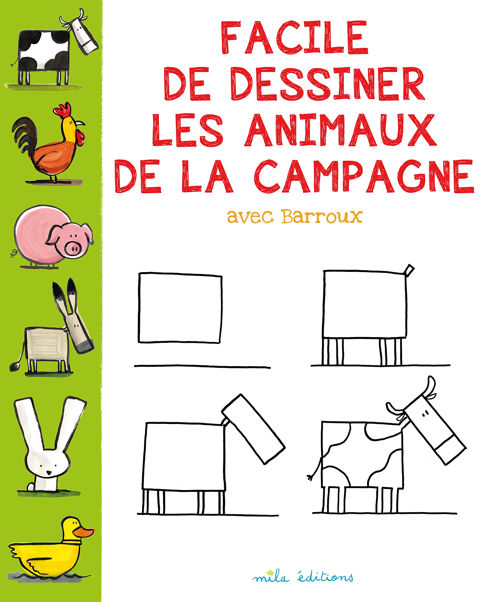 Facile de dessiner les animaux de la campagne book