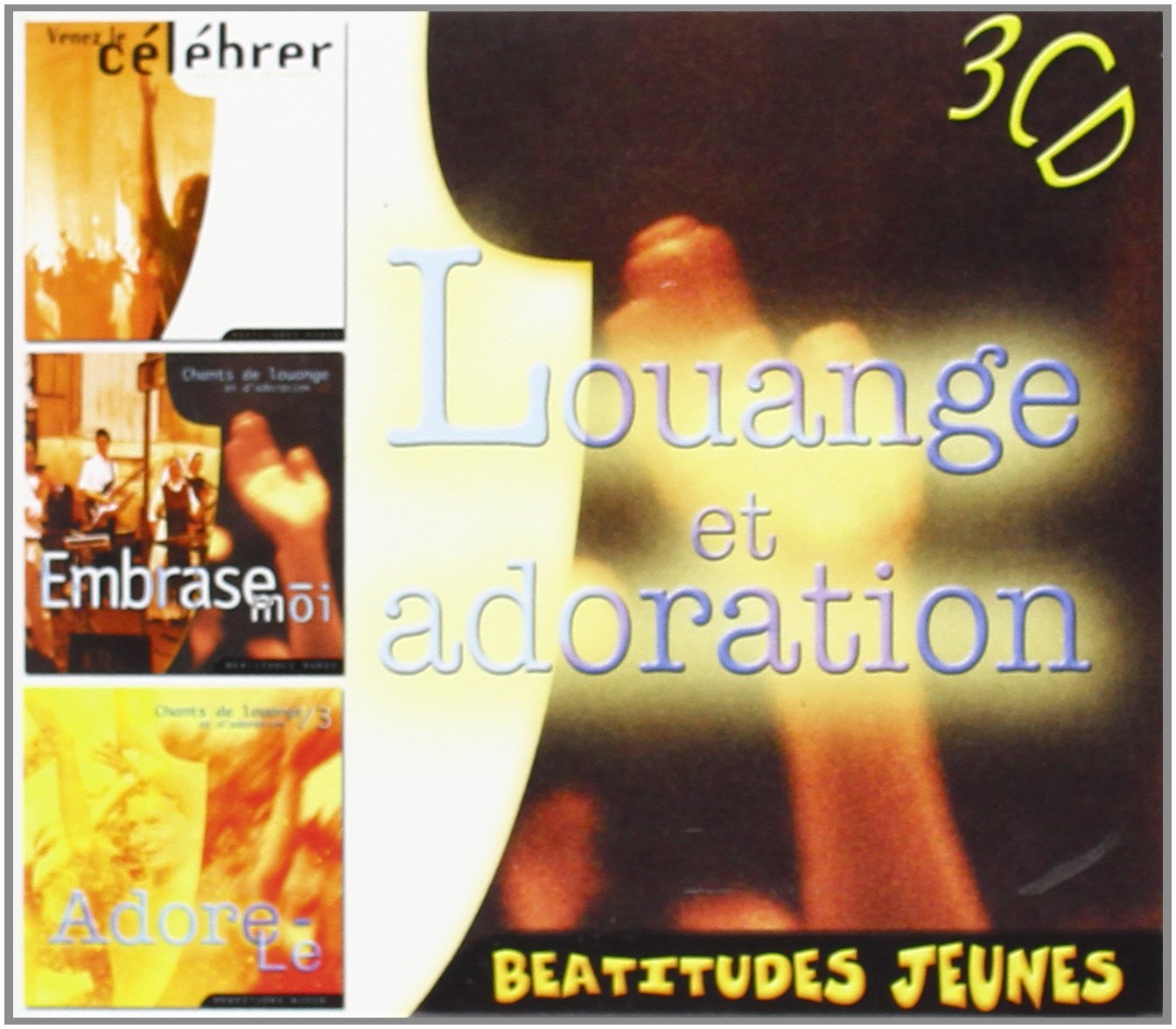 CD ETUI 3 CD BEATITUDES: CD Venez le célébrez, CD Embrase moi, CD Adore-le Non-fiction