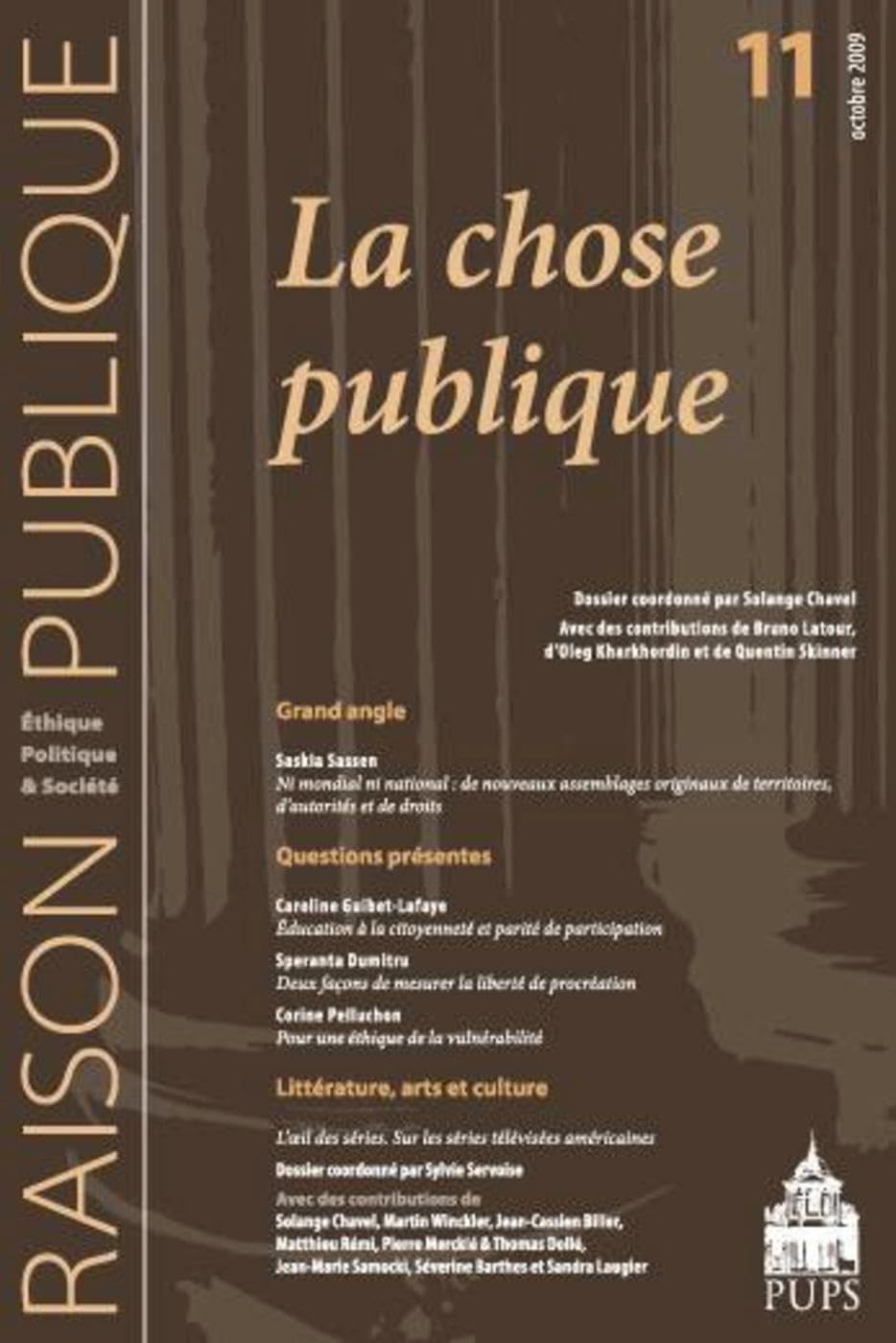 La chose Publique / L'Oeil des Séries. Sur les séries télévisées américaines book