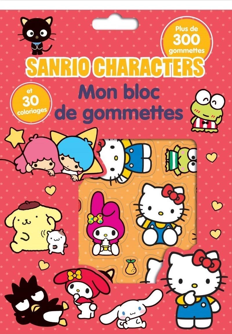 Mon bloc de gommettes Sanrio characters: Avec plus de 300 gommettes et 30 coloriages Books