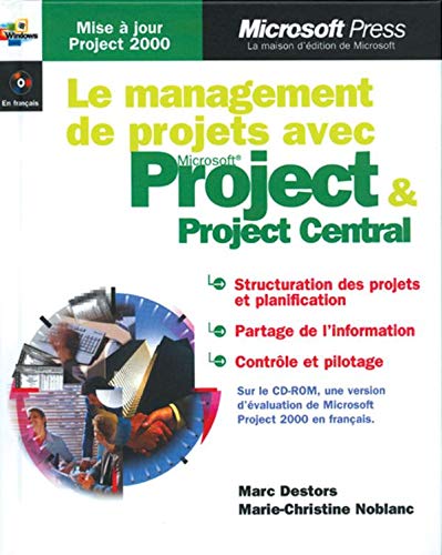 Management de projets avec ms project et project central - entreprise et informatique - manuel d`auto-apprentissage - cd-rom - francais book