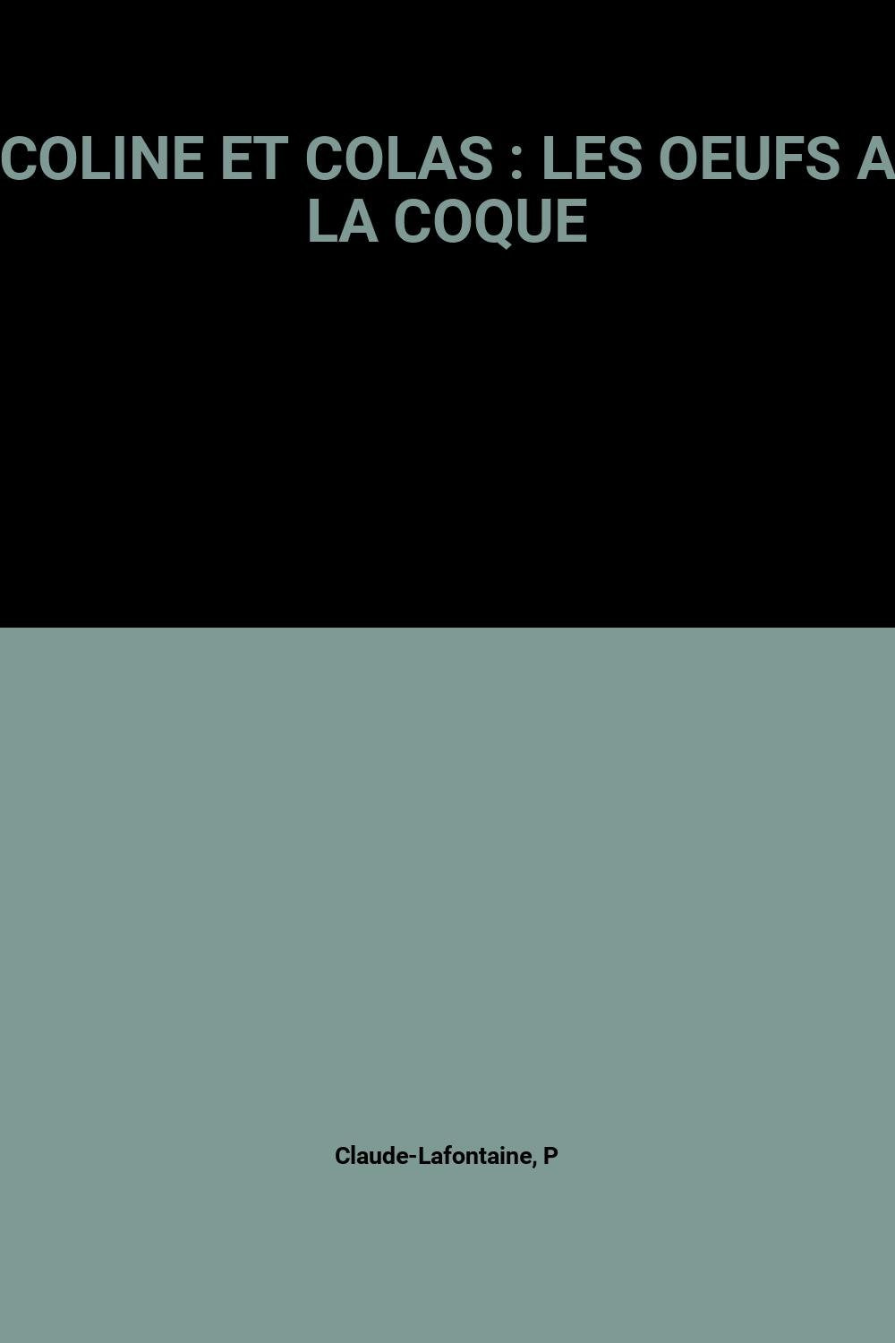 Les oeufs à la coque book