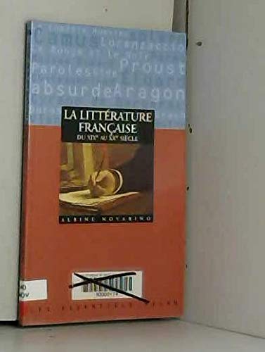 La littérature française du XIXe au XXe siècle Books