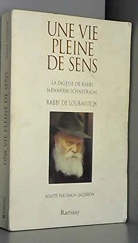 Une vie pleine de sens book