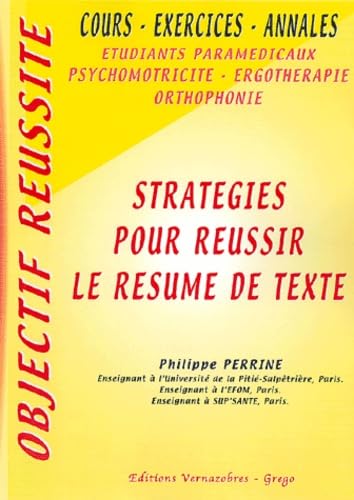 Stratégies pour réussir le résumé de texte book