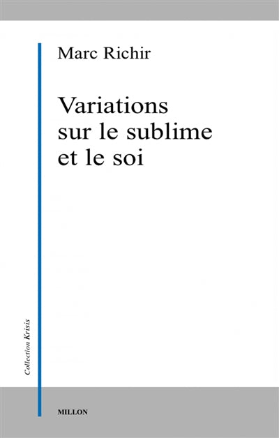 Product Image: Variations sur le sublime et le soi