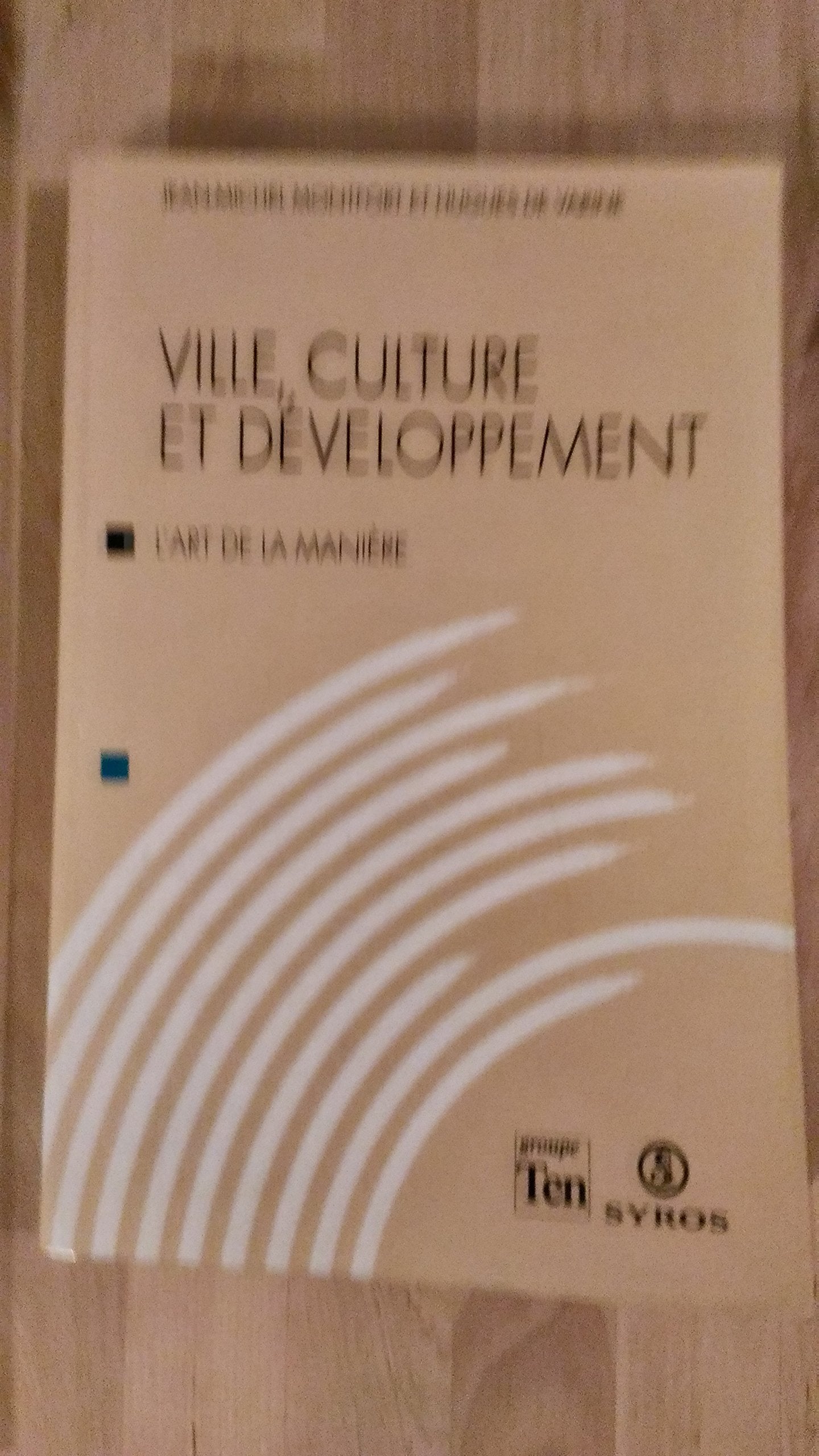 Ville, culture et développement : l'art de la manière Social Sciences