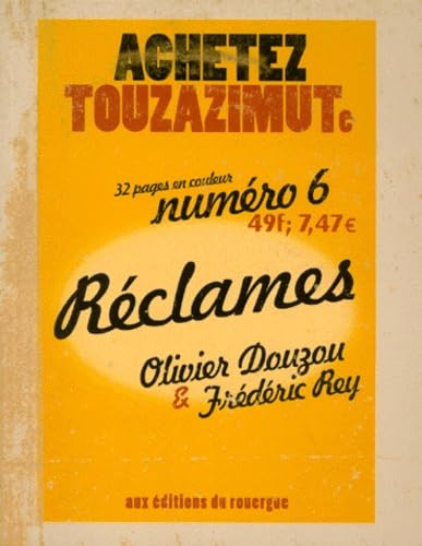Réclames: TOUZAZIMUTE Children's books