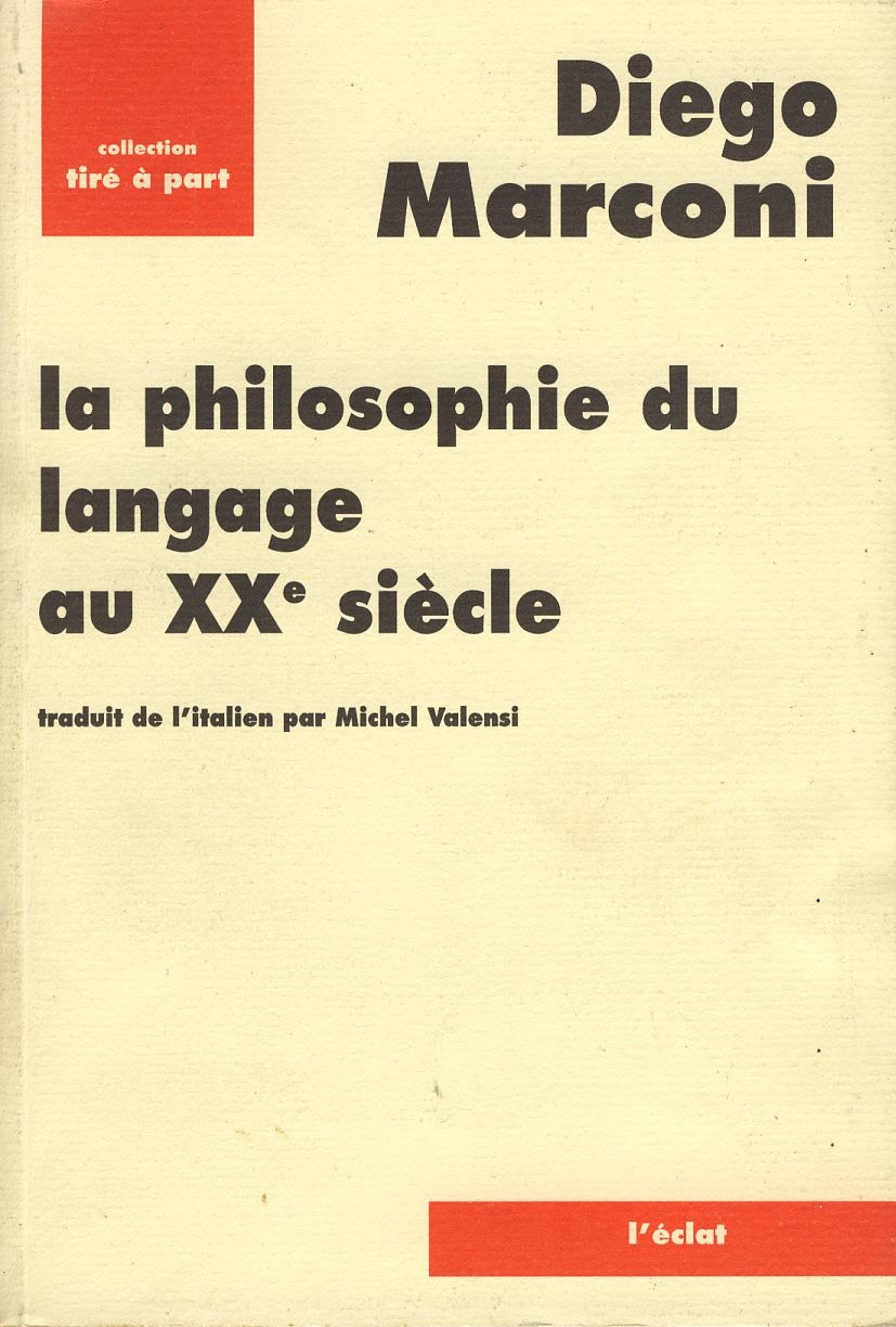 La philosophie du langage au vingtième siècle book