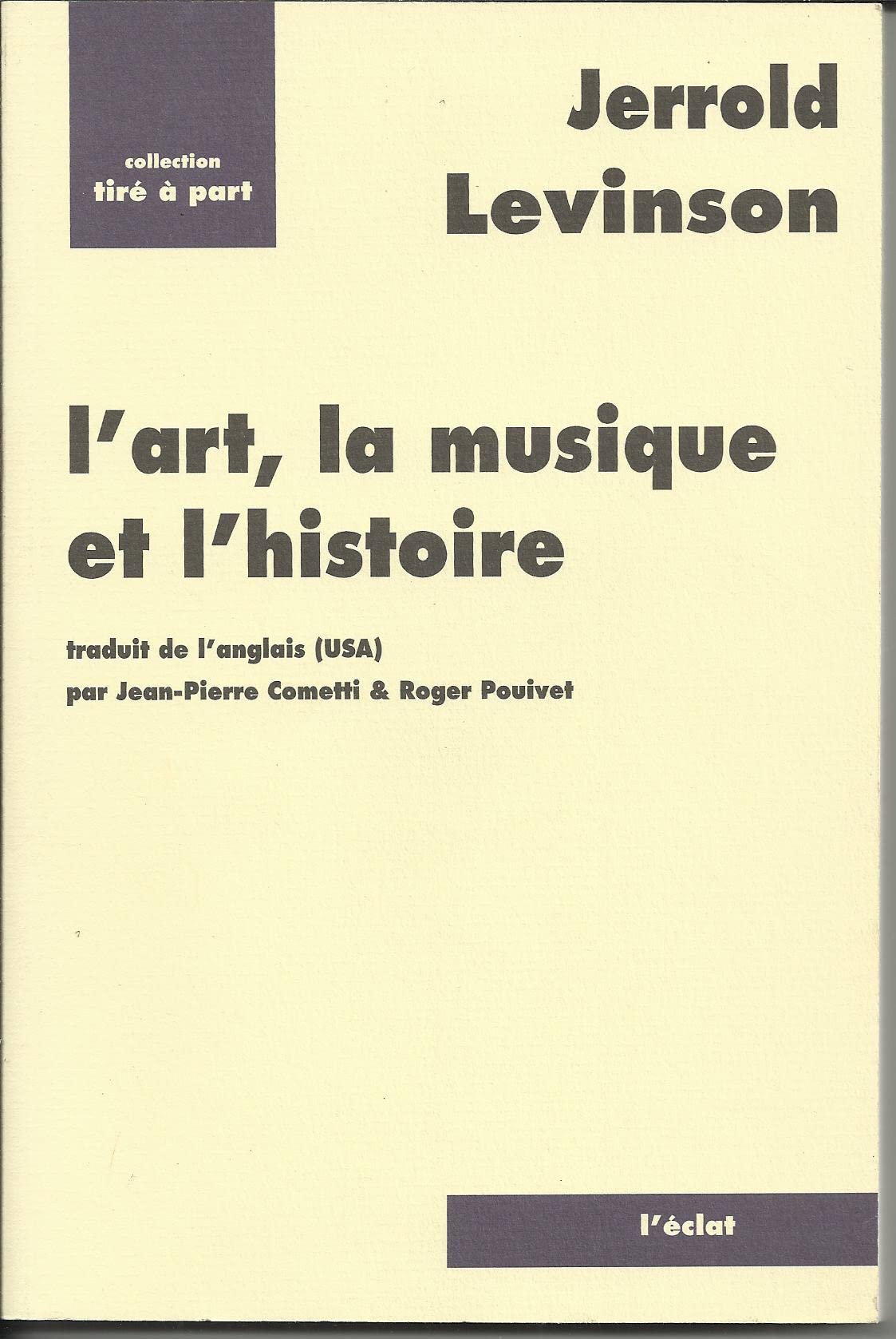 L'art, la musique et l'histoire Philosophy