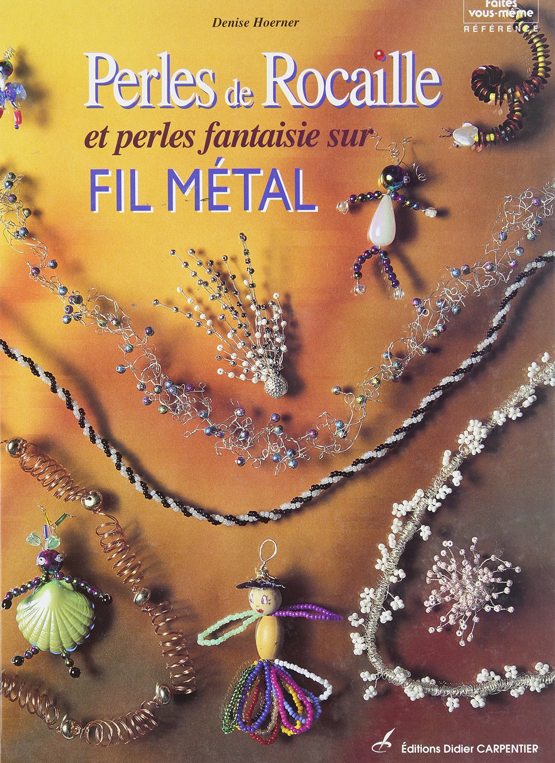 Perles de rocaille sur fil métal book