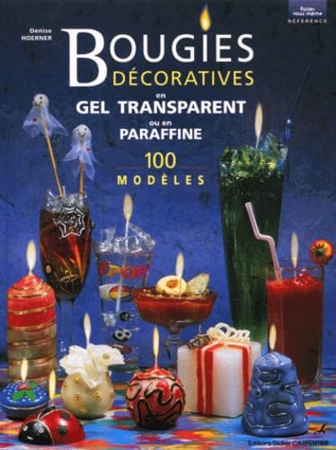 Bougies décoratives en gel transparent ou en paraffine Books
