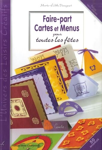 Faire-part, Cartes et Menus pour toutes les fêtes book