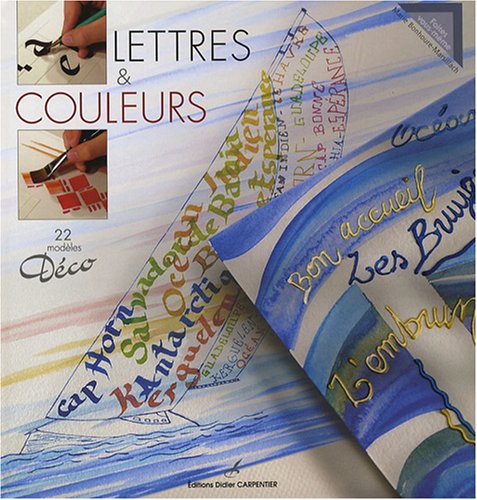 Lettres & couleurs: 22 modèles Déco book