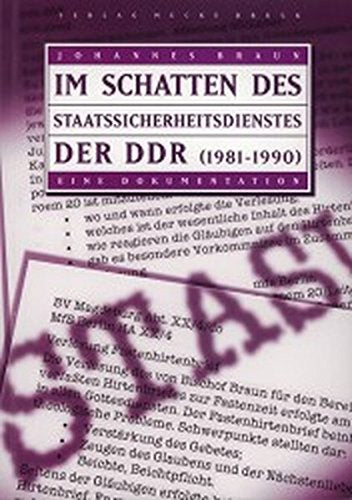 Im Schatten des Staatssicherheitsdienstes der DDR (1981-1990) Books
