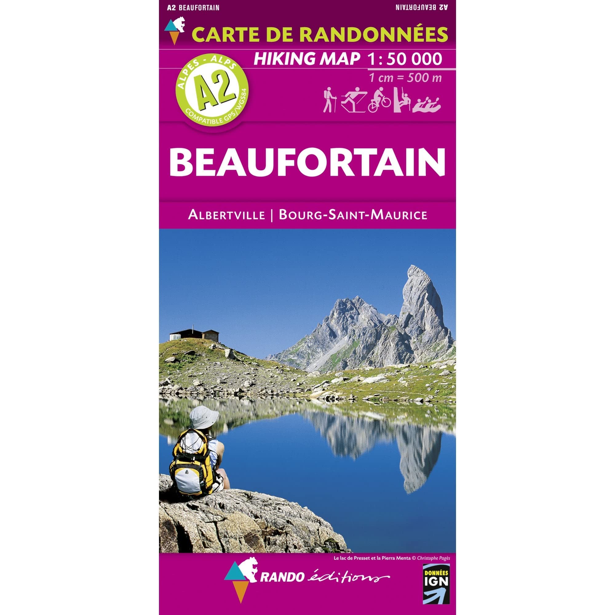 Alpes carte A2 Beaufortain - Albertville - Bourg-Saint-Maurice 1 : 50 000 book