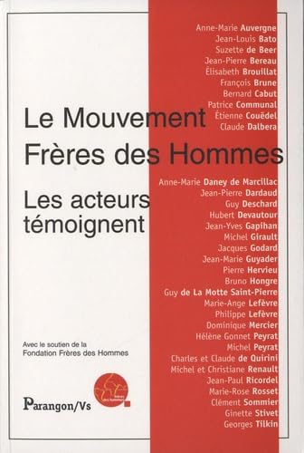 Le mouvement Frères des Hommes: Les acteurs témoignent book